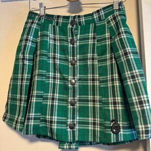 Harry Potter Slytherin Plaid Skirt – Size 12 | Like New